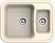EWIGSTEIN Мойка ANTIK 60К  1,5 -чаши  660*510мм крем арт.EW-