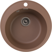 GRANFEST Мойка QUARZ 08  1-чаша D-480мм терракот арт.GF-Z-
