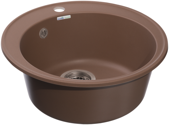 GRANFEST Мойка QUARZ 08  1-чаша D-480мм терракот арт.GF-Z-