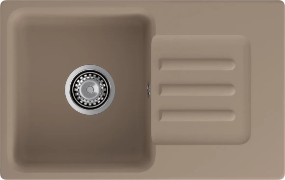 GRANFEST Мойка SMART 680L  1 чаша+крыло 680*430мм песочный арт.GF-SM-