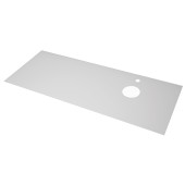 Столешница LINE, 120 см, стеклянная, с отверстиями для установки накладного умывальника и смесителя, белая Столешница LINE, 120 см, стеклянная, с отверстиями для установки накладного умывальника и смесителя, белая