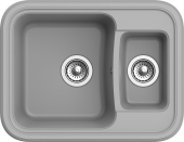 EWIGSTEIN Мойка ANTIK 60К 1,5 -чаши 660*510мм серый металлик арт.EW- EWIGSTEIN Мойка ANTIK 60К 1,5 -чаши 660*510мм серый металлик арт.EW-