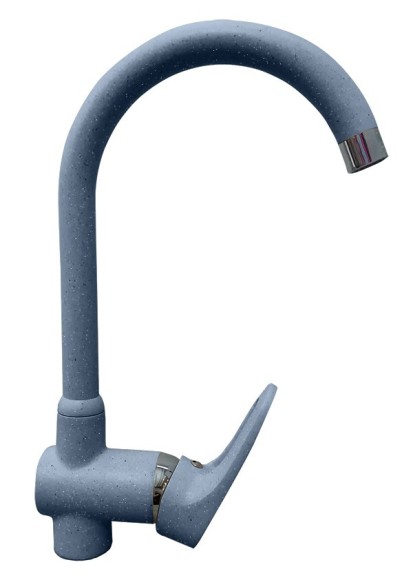 GRANFEST Смеситель для кухни U-обр. D-35мм графит арт.
