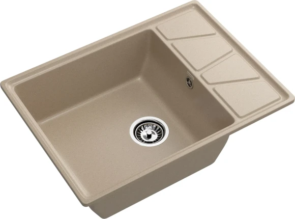 GRANFEST Мойка VERTEX 780L  1-чаша+крыл 780*500мм песочный арт.GF-