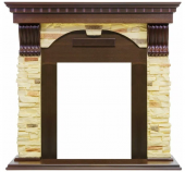 Портал Royal Flame Dublin - Темный дуб / Сланец