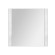 Зеркало UNI, 85 см, без подсветки, белый