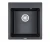 4651, ШВАРЦ (чёрный металлик), кухонная мойка, кварц