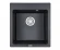 4651, ШВАРЦ (чёрный металлик), кухонная мойка, кварц