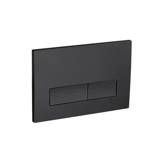 Кнопка смыва EvaGold 02, пластик прямоугольн черный матовый для инсталляции EvaGold400 и EvaGold500 