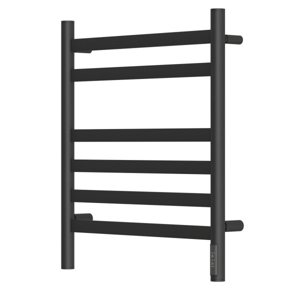 Полотенцесушитель электрический Point Селена PN16856B П6 500x600, диммер справа, черный Полотенцесушитель электрический Point Селена PN16856B П6 500x600, диммер справа, черный