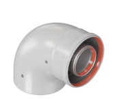 Отвод коаксиальный промежут. 90 град. 60/100 Krats(папа/папа)