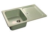 GRANFEST Мойка STANDART 780L  1-чаша+крыло 775*500мм салатовый арт.GF-