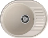 GRANFEST Мойка QUARZ 58  1-чаша+крыло 620*480мм белый арт.GF-Z-