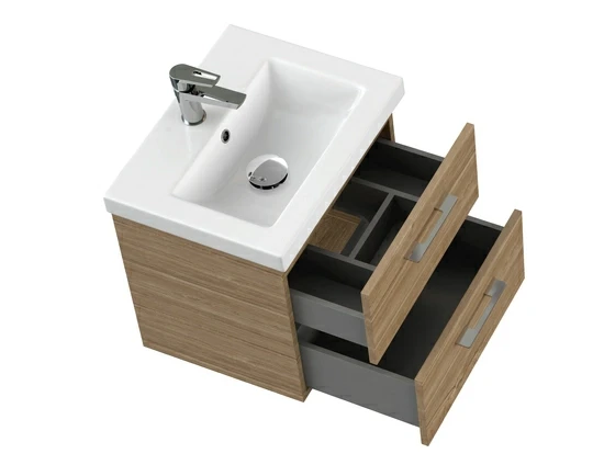 Тумба под раковину подвесная LARA 50 для COMO 50 орех Тумба под раковину подвесная LARA 50 для COMO 50 орех