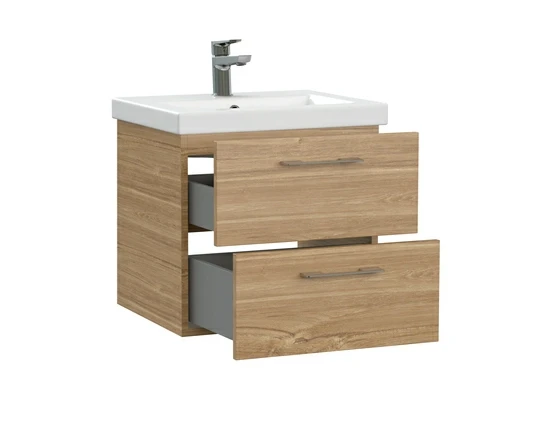 Тумба под раковину подвесная LARA 50 для COMO 50 орех Тумба под раковину подвесная LARA 50 для COMO 50 орех