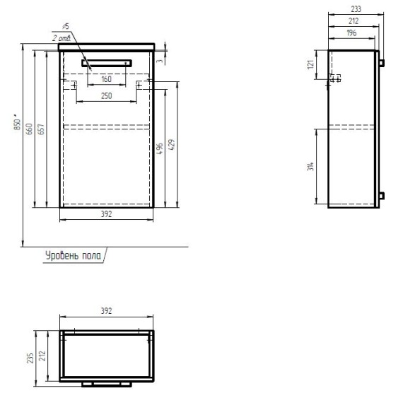 Тумба под раковину напольная MELAR 40 для COMO 40 белый Тумба под раковину напольная MELAR 40 для COMO 40 белый