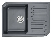 7001, ШВАРЦ (чёрный металлик), кухонная мойка, кварц 7001, ШВАРЦ (чёрный металлик), кухонная мойка, кварц