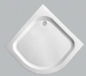 Поддон акриловый ABS07 100х100х15 полукруглый (с сифоном)