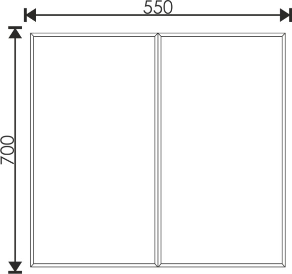 60 Зеркало-шкаф "Bamby 60"