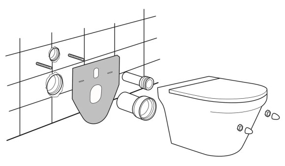 Прокладка изоляционная (акустическая) ПЭ OLI для туалета и биде Прокладка изоляционная (акустическая) ПЭ OLI для туалета и биде