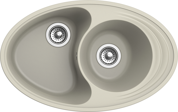 EWIGSTEIN Мойка ELEGANT W90KF  1,5-чаши+крыло 820*520мм топаз арт.EW-