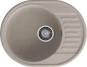 GRANFEST Мойка QUARZ 58  1-чаша+крыло 620*480мм песочный арт.GF-Z-