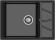 GRANFEST Мойка VERTEX 780L  1-чаша+крыл 780*500мм черный арт.GF-