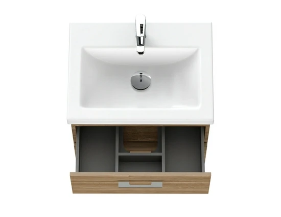 Тумба под раковину подвесная LARA 60 для COMO 60 орех Тумба под раковину подвесная LARA 60 для COMO 60 орех