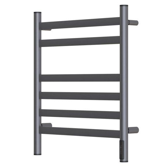 Полотенцесушитель электрический Point Селена PN16856GR П6 500x600, диммер справа, графит премиум Полотенцесушитель электрический Point Селена PN16856GR П6 500x600, диммер справа, графит премиум